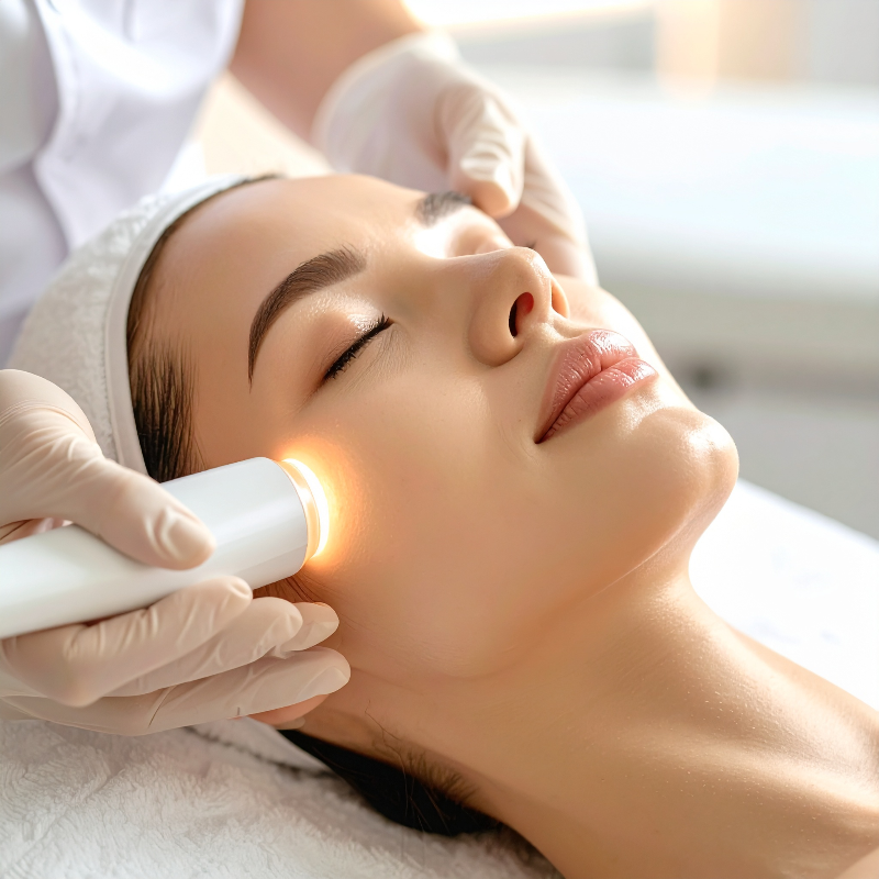 Soin de microdermabrasion professionnel en cabinet dermatologique